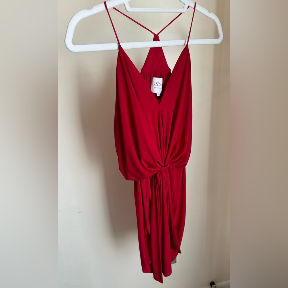 MISA Los Angeles Red Bodycon Mini Dress